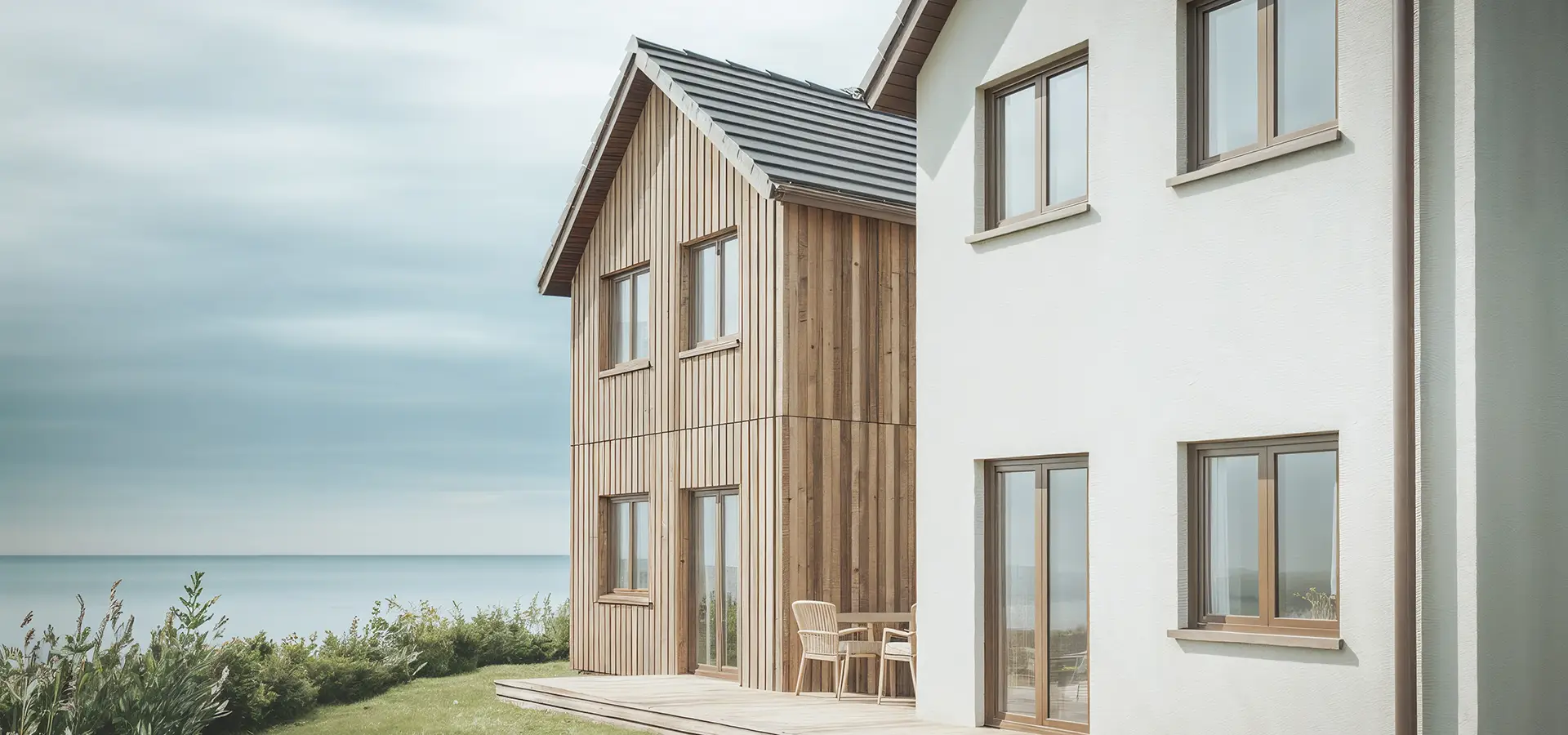 menuiserie en lasure naturel bieber